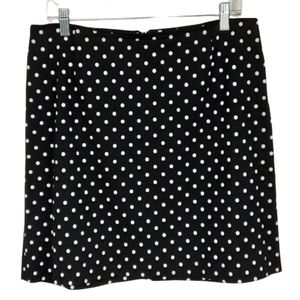 Pendleton women's black and white  polka dot mini skirt, size 12